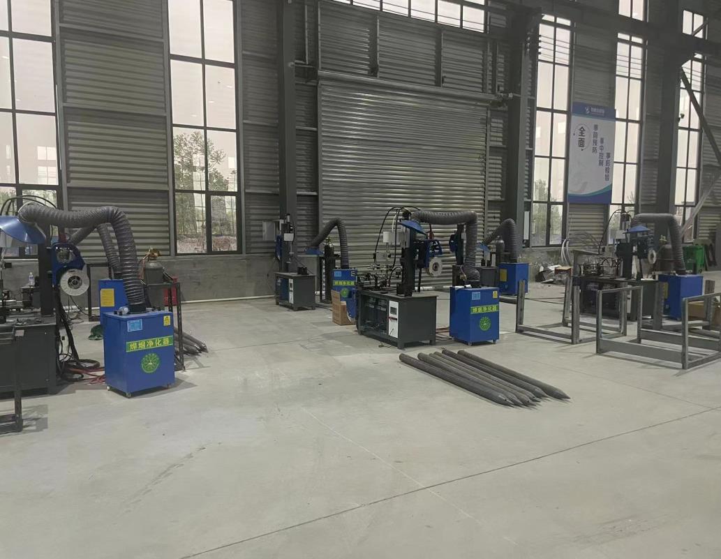 PV pile production area